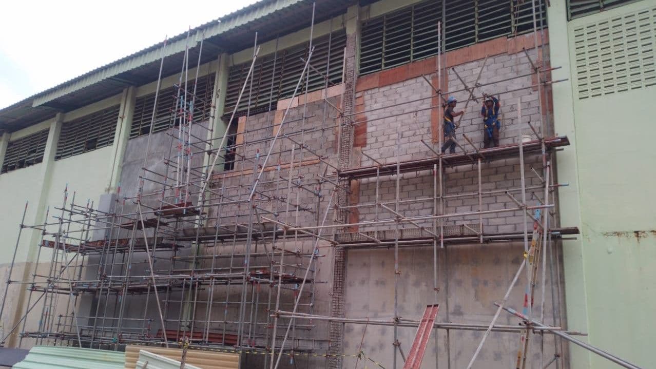 Salt Storage Building Repair Job 30%